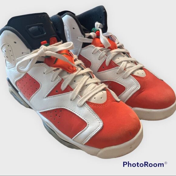 Nike Other - 💥 Nike Air Jordan 6 Retro GS Gatorade Orange White Sneakers Shoes ~ Size 7Y💥
